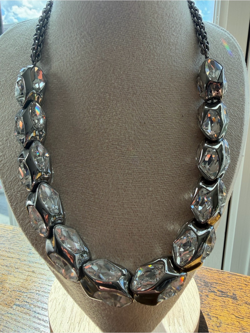 Atelier Swarovski Crystal Statement Necklace in Great Condition